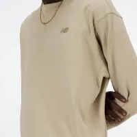 Кофта/футболка New Balance MT41506SOT - бежевая