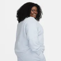 Nike Sportswear Phoenix Fleece женская оверсайз Crew-Neck свитшот (большие размеры) синий