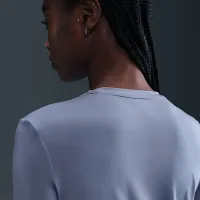 Nike One Classic женская Dri-FIT Long-Sleeve Top синий