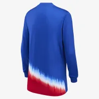 USMNT 2024 Stadium Away Big детские Nike Dri-FIT Soccer Long-Sleeve Replica Jersey синий