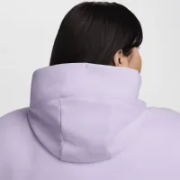 Nike Sportswear Phoenix Fleece женская оверсайз Pullover Толстовка с капюшоном (большие размеры) цвет фиолетовый