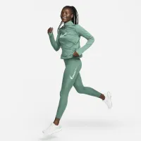 Nike Swoosh жіноча Dri-FIT 1/4-Zip Mid Layer колір зелений