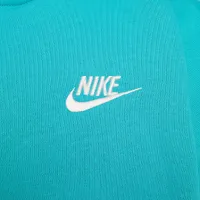 Nike Sportswear Club Fleece Big детские оверсайз Full-Zip Толстовка с капюшоном цвет зеленый
