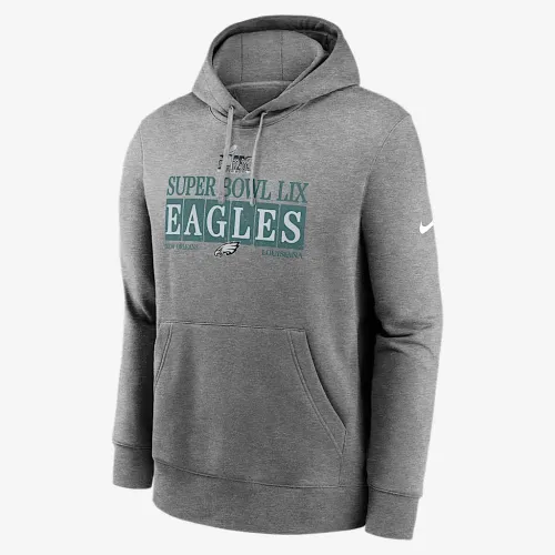 Philadelphia Eagles Super Bowl LIX Bound Nola Inspiколір червоний чоловічі Nike NFL Pullover Толстовка з капюшоном колір сірий
