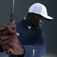 Nike Velocity мужские Therma-FIT 1/2-Zip для гольфа Top синий