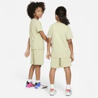 Nike Club Little детские Knit шорты набор цвет зеленый