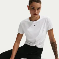 Nike One Classic Twist женская Dri-FIT Short-Sleeve Top цвет белый