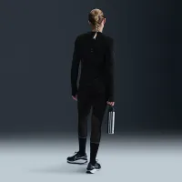 Nike Swift жіноча Dri-FIT UV Long-Sleeve Crew-Neck Running Top колір чорний