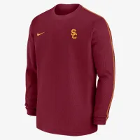 USC Trojans Sideline Coach чоловічі Nike College Long-Sleeve Top колір червоний