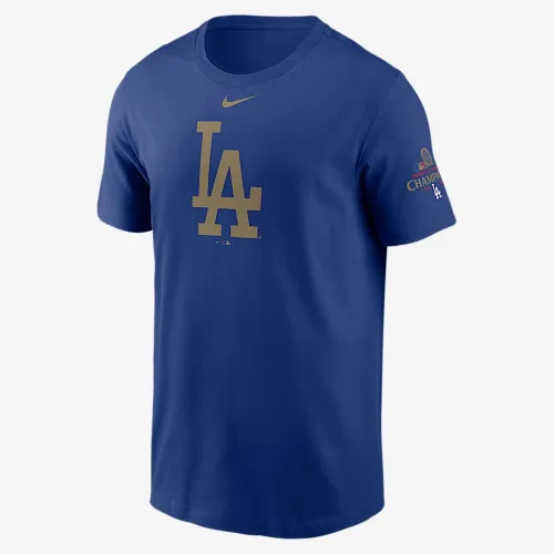 Los Angeles Dodgers 2024 World Series Champions Gold Logo чоловічі Nike MLB футболка блакитний