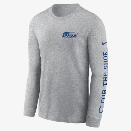 Indianapolis Colts All Out чоловічі Nike NFL Long-Sleeve футболка колір сірий