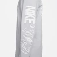 Nike мужские Long-Sleeve Fitness футболка цвет серый