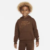 Nike Sportswear Shine Fleece Pullover Толстовка з капюшоном Little Kids Толстовка з капюшоном колір коричневий