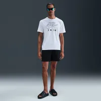 Nike Swim Swoosh Hydroguard мужские Short-Sleeve Top цвет белый