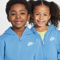 Nike Full-Zip Club комплект Little Kids 2-Piece Толстовка з капюшоном комплект блакитний