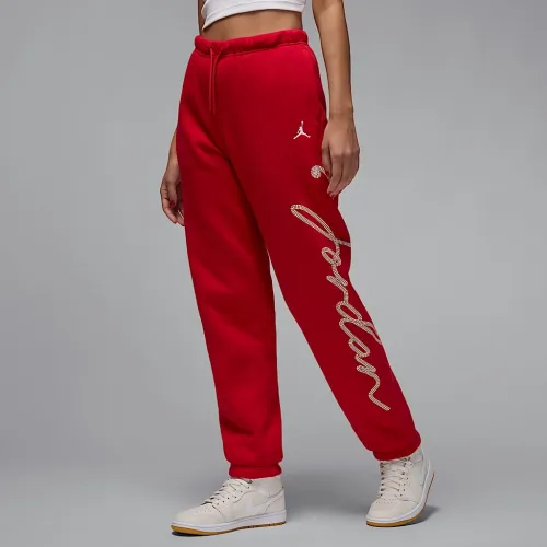 Nike Jordan Brooklyn Fleece женская Graphic Pants цвет красный