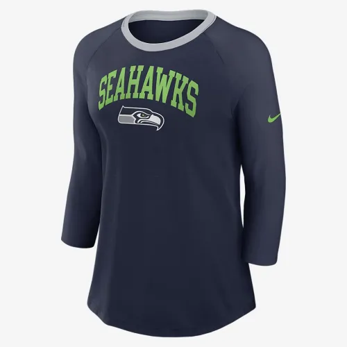 Seattle Seahawks женская Nike NFL 3/4-Sleeve футболка синий