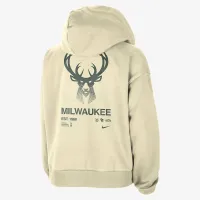 Milwaukee Bucks Standard Issue женская Nike Dri-FIT NBA Pullover Толстовка с капюшоном цвет коричневый