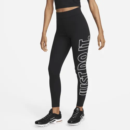 Nike Sportswear Classics жіноча Graphic З високою талією лосіни колір чорний