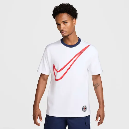 Paris Saint-Germain Swoosh чоловічі Nike Soccer футболка колір білий