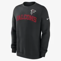 Atlanta Falcons Club мужские Nike NFL Pullover Crew цвет черный