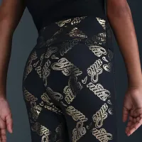 Nike One Big детские (Girls') Dri-FIT Printed лосины цвет черный