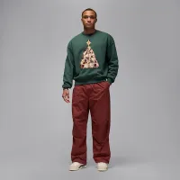 Nike Jordan Brooklyn Fleece чоловічі Crew-neck світшот колір зелений