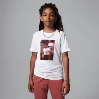 Nike Jordan Big детские MJ Photo футболка цвет белый