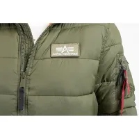 Куртка Alpha Industries Hooded Puffer 118113257 - зеленая