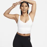Nike Alate женская Medium-Support Padded Sports Bra Tank Top цвет белый