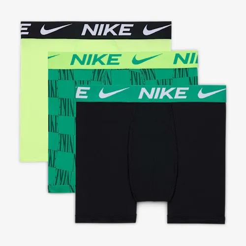 Nike Dri-FIT Essentials Big дитячі Printed труси (3 пари) колір зелений