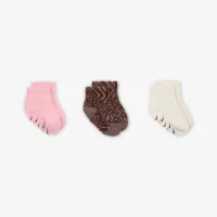 Nike Wild Warmth Infant/Toddler Ribbed Gripper шкарпетки (3 пар) Pink