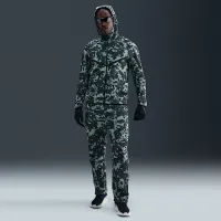 Nike Tech мужские Full-Zip Fleece Camo Windrunner Куртка цвет зеленый