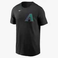Arizona Diamondbacks Cooperstown Wordmark мужские Nike MLB футболка цвет черный