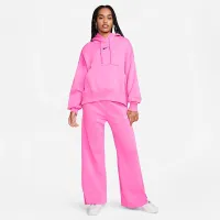 Nike Sportswear Phoenix Fleece женская Over-оверсайз Pullover Толстовка с капюшоном цвет красный