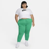 Nike Sportswear Club Fleece женская Mid-Rise Joggers (большие размеры) цвет зеленый