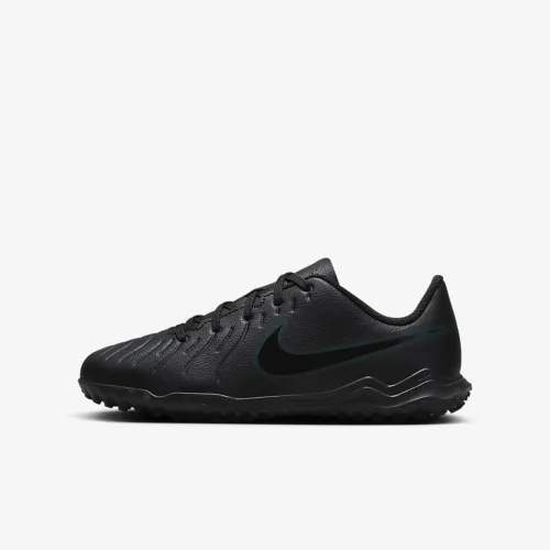 Nike Jr. Tiempo Legend 10 Club Little/Big дитячі Turf Low-Top Soccer Кросівки колір чорний