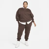 Nike Sportswear Phoenix Fleece женская С высокой Талией Joggers (большие размеры) цвет коричневый