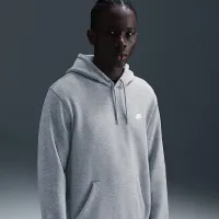 Nike Club чоловічі Pullover Fleece Толстовка з капюшоном колір сірий