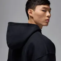 Nike Jordan Brooklyn Fleece чоловічі оверсайз Pullover Толстовка з капюшоном колір чорний