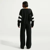 Nike Sportswear Club Fleece женская оверсайз V-Neck свитшот цвет черный