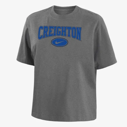 Creighton женская Nike College Boxy футболка цвет серый