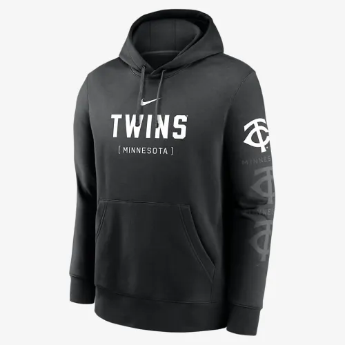 Minnesota Twins Fashion Club чоловічі Nike MLB Pullover Толстовка з капюшоном колір чорний