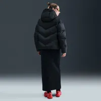 Nike Sportswear Windpuffer женская Storm-FIT Loose Hooded Down Puffer цвет черный