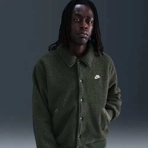 Nike Sportswear Club чоловічі High-Pile Fleece Coaches Куртка колір зелений