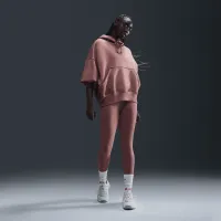 Nike Sportswear Phoenix Fleece женская Over-оверсайз Pullover Толстовка с капюшоном Pink