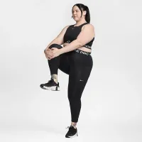 Nike Pro жіноча Dri-FIT Cropped Tank Top (великі розміри) колір чорний
