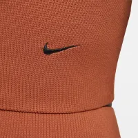 Nike Sportswear Chill Knit женская Slim Long-Sleeve Cropped Sweater 1/2-Zip Top Orange
