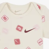 Nike Baby (0-9M) 2-Piece Printed Bodysuit набор цвет коричневый