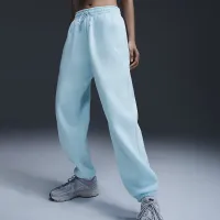 Nike Sportswear Phoenix Fleece женская С высокой Талией оверсайз Sweatpants синий